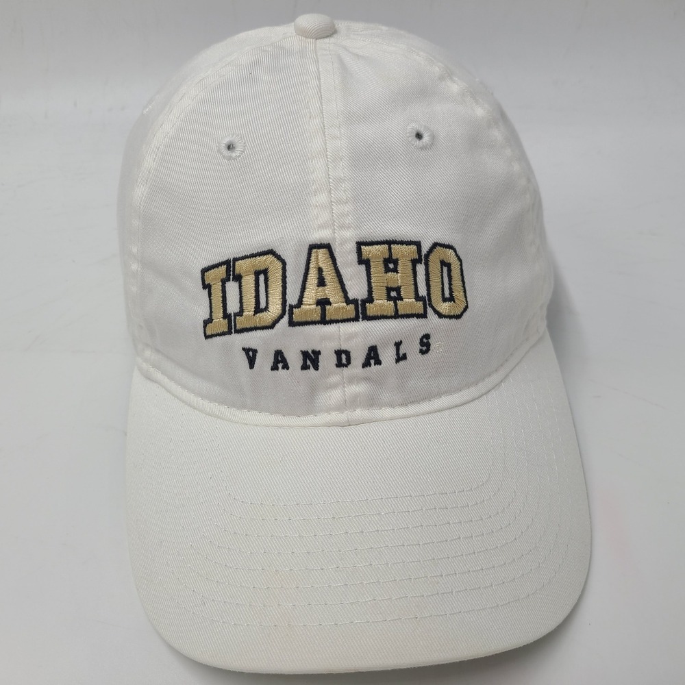 Idaho Vandals Hat Strapback Legacy White Gold NCAA University Logo Casual‎ Men